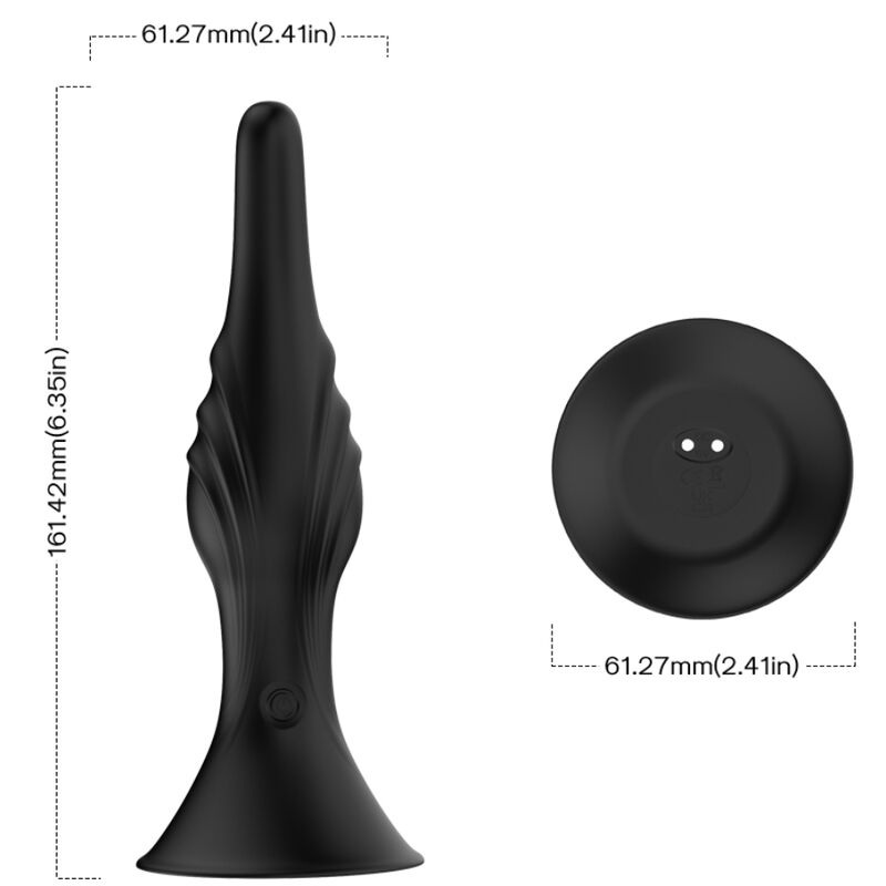 Vibrateur & plug anal télécommande noir – Armony