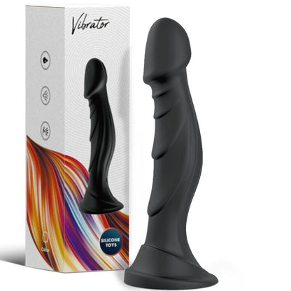 Gode vibrateur & plug anal télécommande noir – Armony