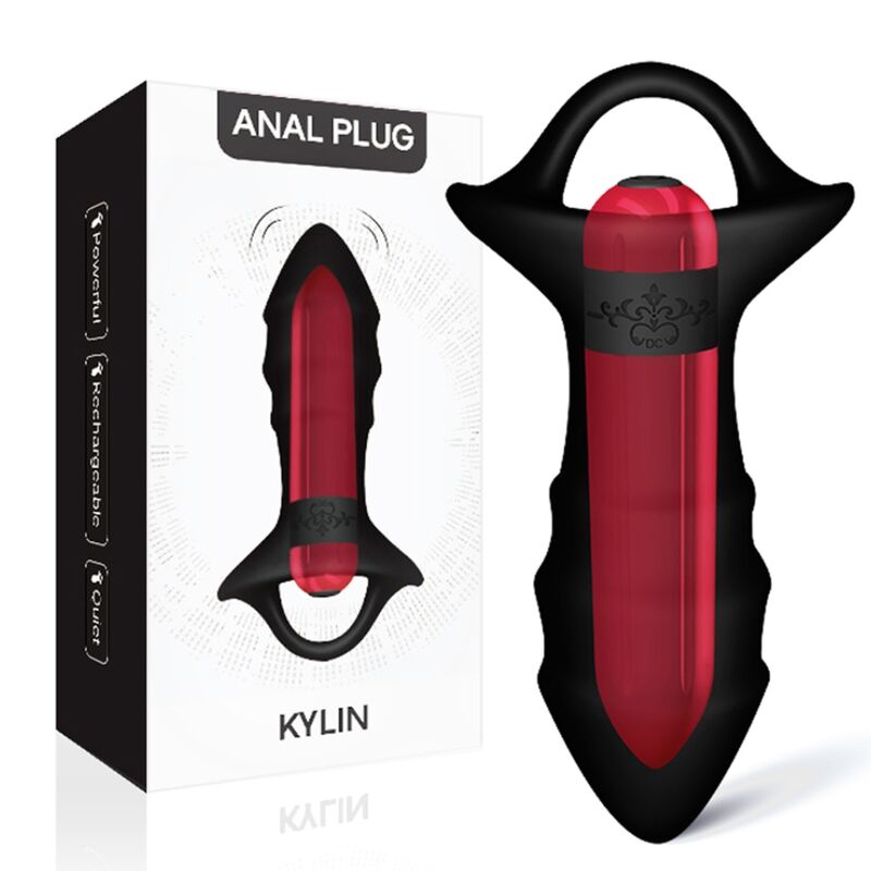 Vibrateur à doigts kylin et télécommande de plug anal noir – Armony