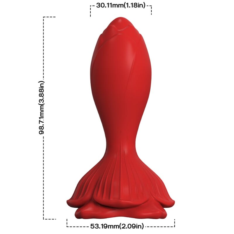 Vibrateur rose & plug anal petite télécommande rouge – Armony