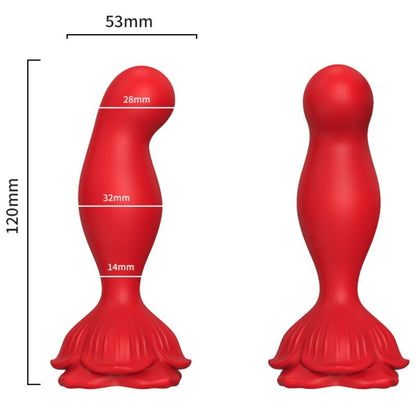 Vibrateur rose & plug anal télécommande rouge – Armony