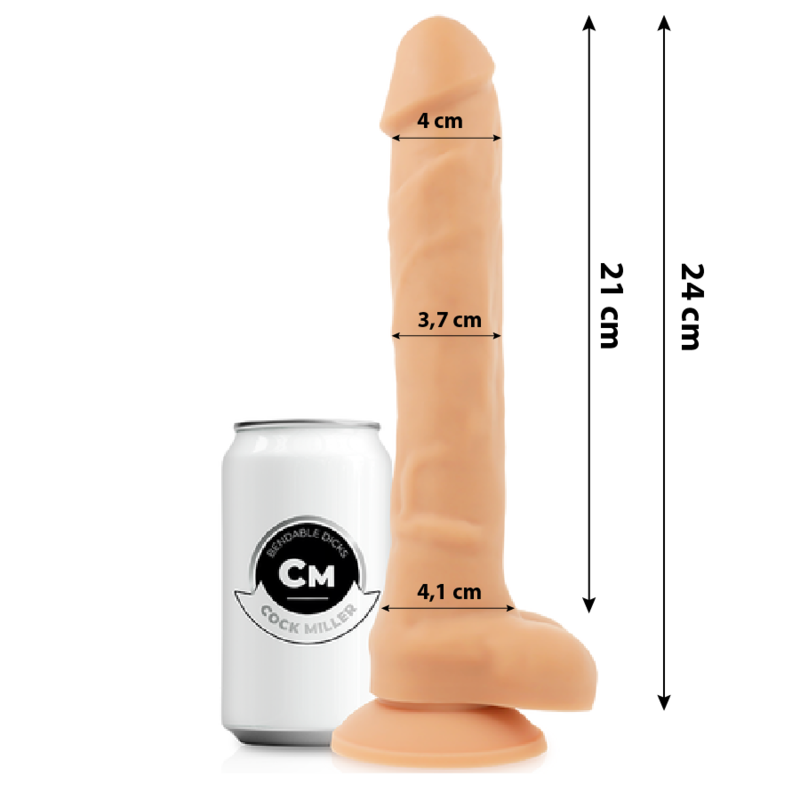 Cocksil articulable silicone densité 24 cm – Cock Miller