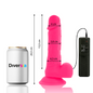 DIVERSIA - VIBRANT FLEXIBLE DILDO ROSE 20.5 CM -O- 4.2 CM