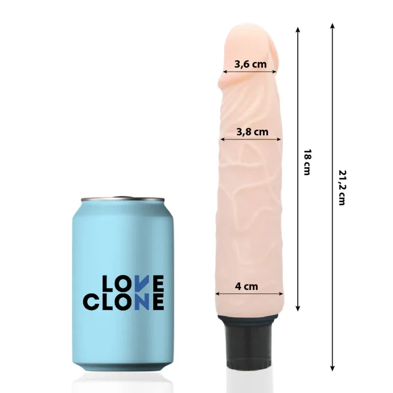 Loveclone – Vibrateur Autolubrifiant Finn 21.2 cm O 3.8 cm