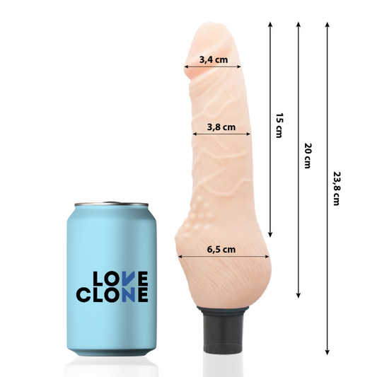 LOVECLONE - DAVEN AUTOLUBRICANTE REALISTA 23,8 CM -O- 3,8 CM