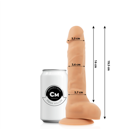 Gode réaliste silicone densité articulable chair 19,5 cm – Cock Miller