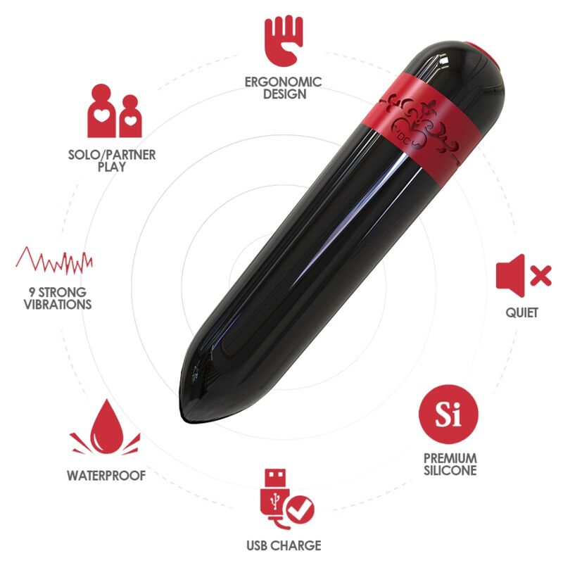 Rocket vibrateur bullet noir – Armony