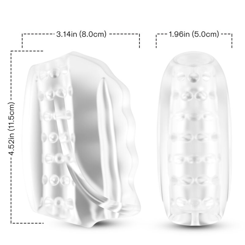 Master masturbateur & vibrateur transparent – Armony
