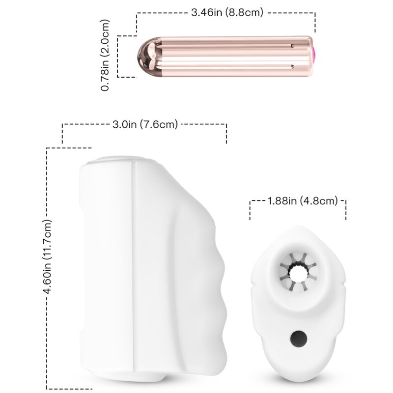 Master masturbateur & vibrateur blanc – Armony
