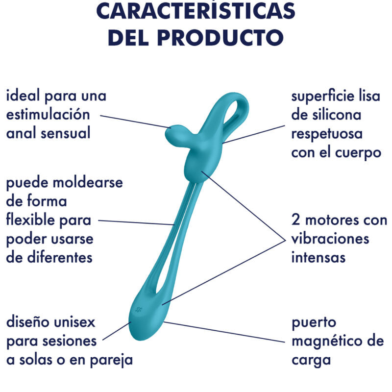 SATISFYER - MULTIVIBRADOR FLEXIBLE PLUG &amp; PLAY 1