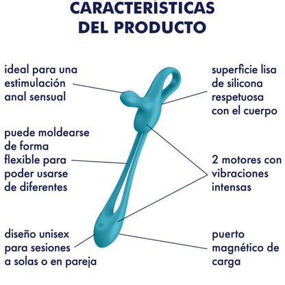 SATISFYER - MULTIVIBRADOR FLEXIBLE PLUG &amp; PLAY 1