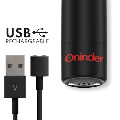 ONINDER - BERLIN VIBRATEUR BULLET NOIR 9 MODES 8.5 X 2 CM - FREE APPLICATION