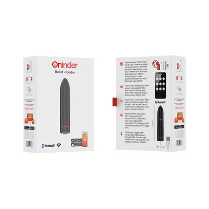 ONINDER - BERLIN VIBRATEUR BULLET NOIR 9 MODES 8.5 X 2 CM - FREE APPLICATION