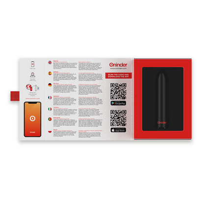 ONINDER - BERLIN VIBRATEUR BULLET NOIR 9 MODES 8.5 X 2 CM - FREE APPLICATION