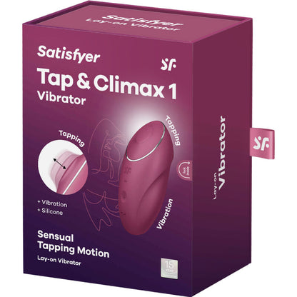 SATISFYER - TAP &amp; CLIMAX 1 VIBRADOR DE APLICACIÓN GRIS