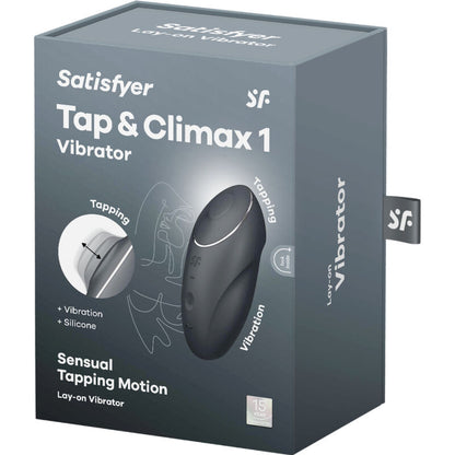 SATISFYER - TAP &amp; CLIMAX 1 VIBRADOR DE APLICACIÓN GRIS
