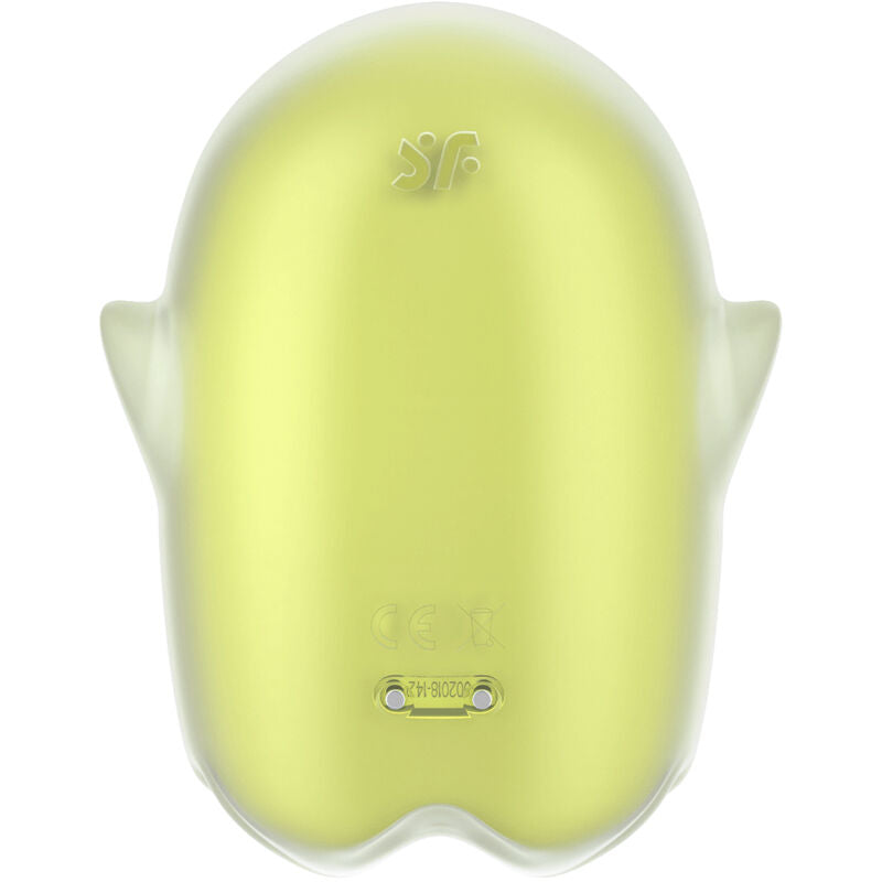 SATISFYER - GLOWING GHOST AIR PULSE & VIBRATEUR BLANC