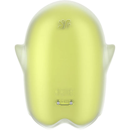 SATISFYER - GLOWING GHOST AIR PULSE & VIBRATEUR BLANC