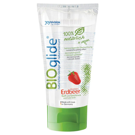 Joydivision Bioglide – Fraise Lubrifiant 80 ml – Sensations Intenses & Excitation Maximale