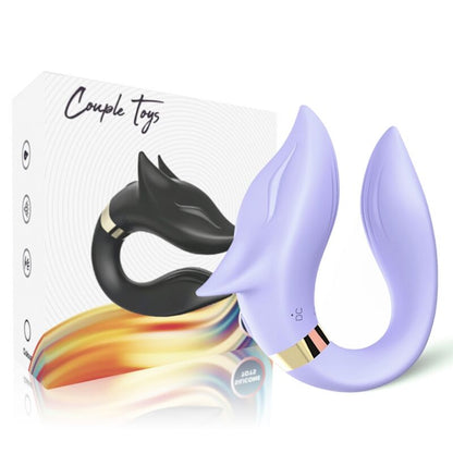 Vibrateur fox pour couples télécommande violet – Armony