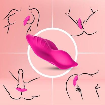 Whisper wearable panties vibrateur télécommande fuchsia – Armony