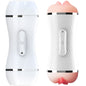 ARMONY - MASTURBADOR VIBRADOR DOBLE VAGINA Y BOCA BLANCO