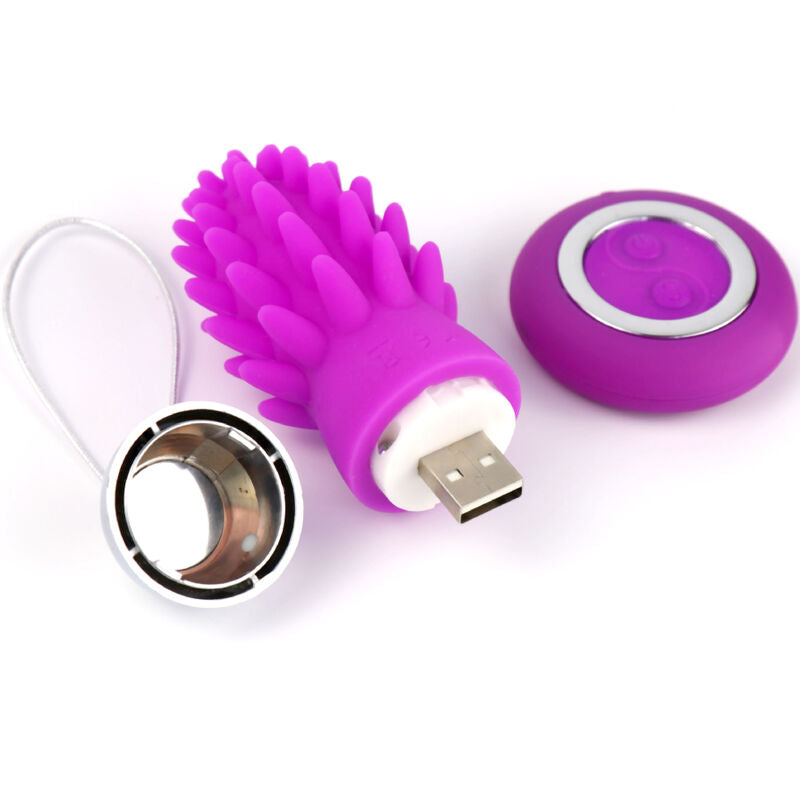 Vibrateur octopus cactus oeuf vibrant violet télécommande – Armony