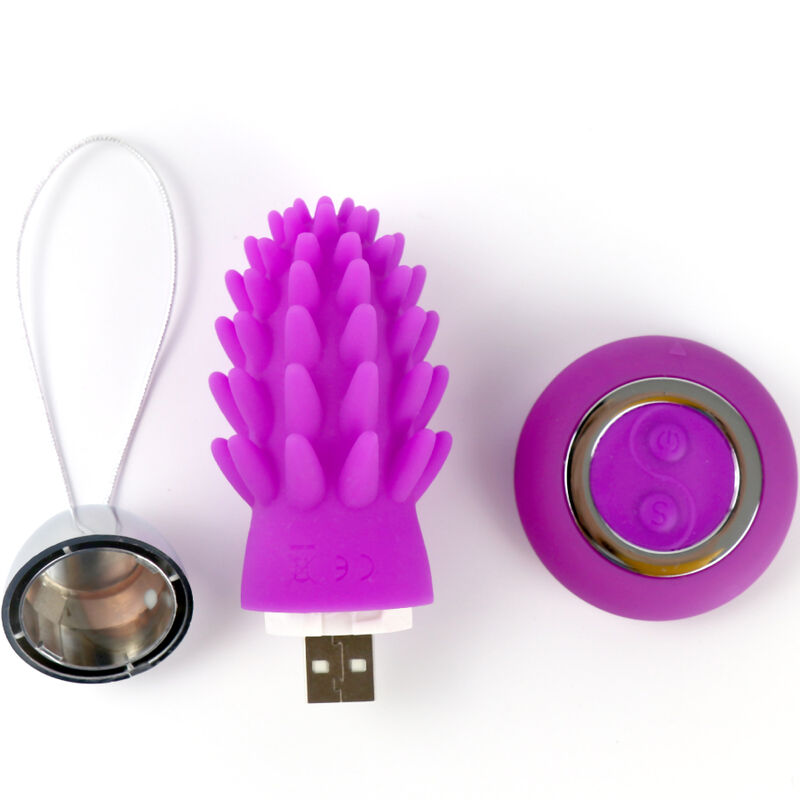 Vibrateur octopus cactus oeuf vibrant violet télécommande – Armony