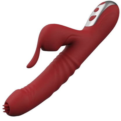 Vibrateur et suçon suck avec langue stimulante bourgogne – Armony