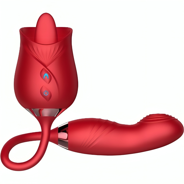 Vibrateur de fleur delight & bumping avec langue rouge – Armony