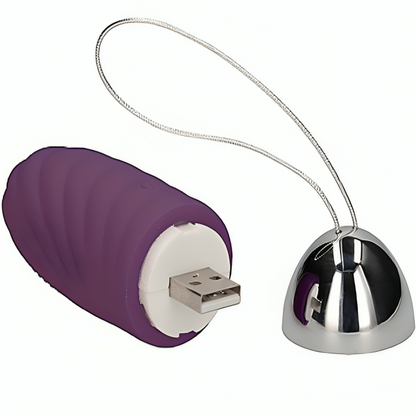Vibrateur jiuuy oeuf vibrant granulaire télécommande violet – Armony