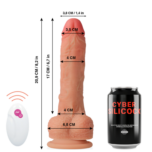 CYBER SILICOCK - TÉLÉLÉCOMMANDE RÉALISTE MASTER HUCK 20.9 CM -O- 4 CM