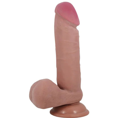 Pretty Love – Série Sliding Skin Gode Réaliste avec Ventouse Sliding Skin Marron 20,5 cm