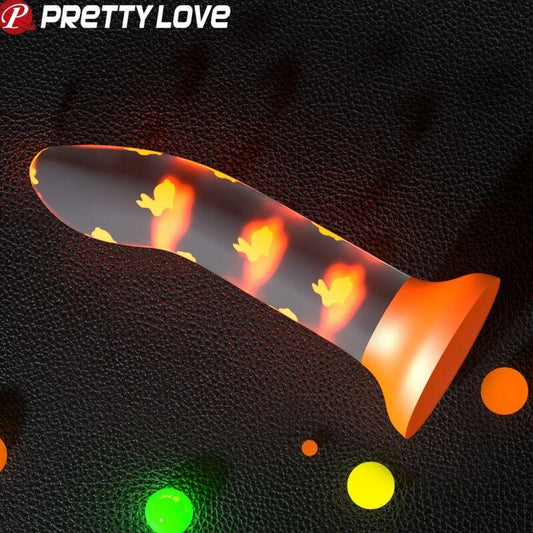 Pretty Love – Gode Magique Nightfall sans Vibration Orange Lumineux