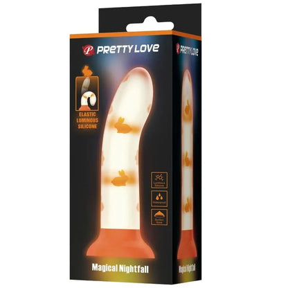 Pretty Love – Gode Magique Nightfall sans Vibration Orange Lumineux