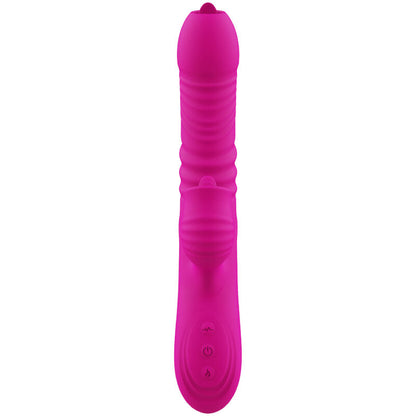 ARMONY - MULTIFUNCTIONAL DOUBLE TONGUE FANNY VIBRATOR HEAT EFFECT FUCHSIA