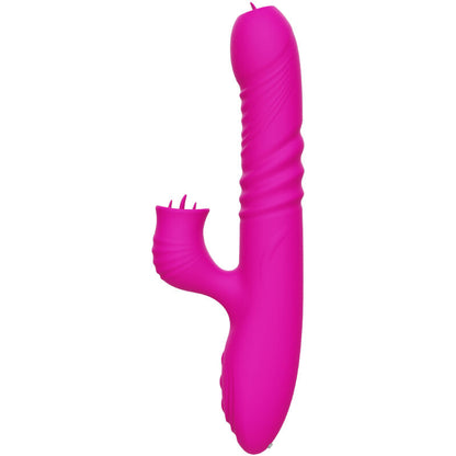 ARMONY - MULTIFUNCTIONAL DOUBLE TONGUE FANNY VIBRATOR HEAT EFFECT FUCHSIA