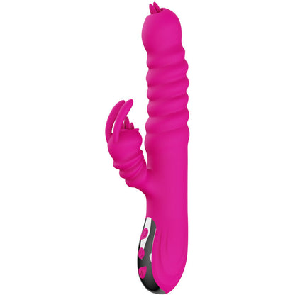 ARMONY - MULTIFUNCTIONAL RABBIT DOUBLE TONGUE VIBRATOR WITH HEAT EFFECT FUCHSIA