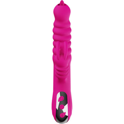 ARMONY - MULTIFUNCTIONAL RABBIT DOUBLE TONGUE VIBRATOR WITH HEAT EFFECT FUCHSIA