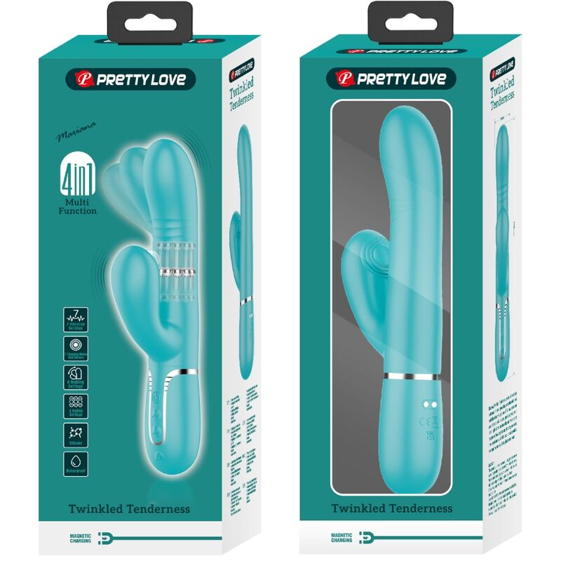PRETTY LOVE - VIBRADOR MULTIFUNCIÓN PUNTO G AGUA VERDE