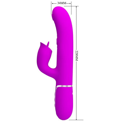 PRETTY LOVE - VIBRADOR CONEJO LAMIBLE FUCSIA