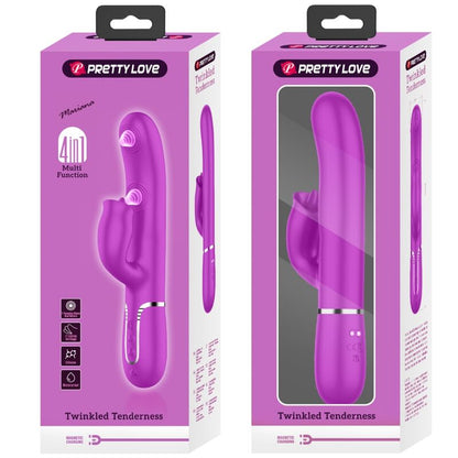 PRETTY LOVE - VIBRADOR CONEJO LAMIBLE FUCSIA