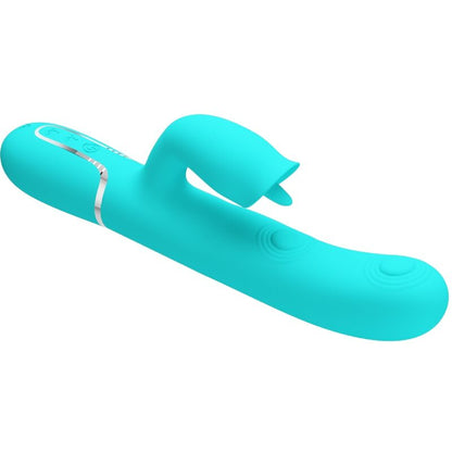 PRETTY LOVE - VIBRADOR CONEJO LAMIBLE VERDE AGUA