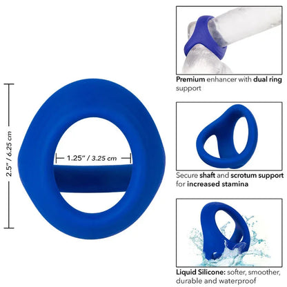 Calexotics – Admiral Cock Ball Double Anneau Bleu