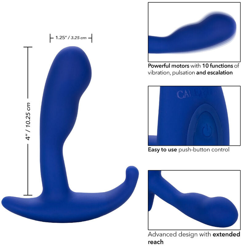 CALEXOTICS - ESTIMULADOR ANAL Y VIBRADOR CURVO ADMIRAL BLUE