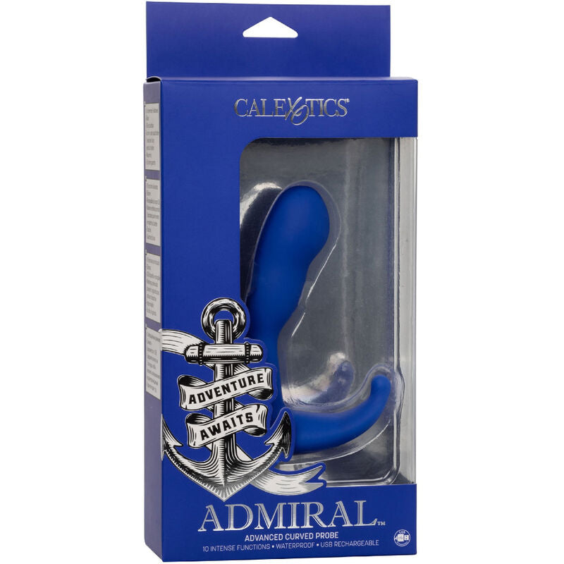 CALEXOTICS - ESTIMULADOR ANAL Y VIBRADOR CURVO ADMIRAL BLUE