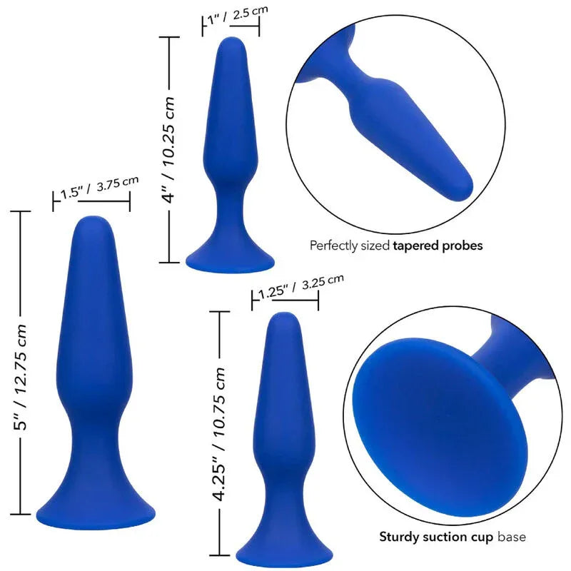 Calexotics – Admiral Kit 3 Plug Anal Bleu