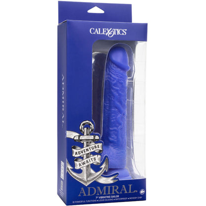 CALEXOTICS - DILDO VIBRADOR REALISTA ADMIRAL AZUL MARINO