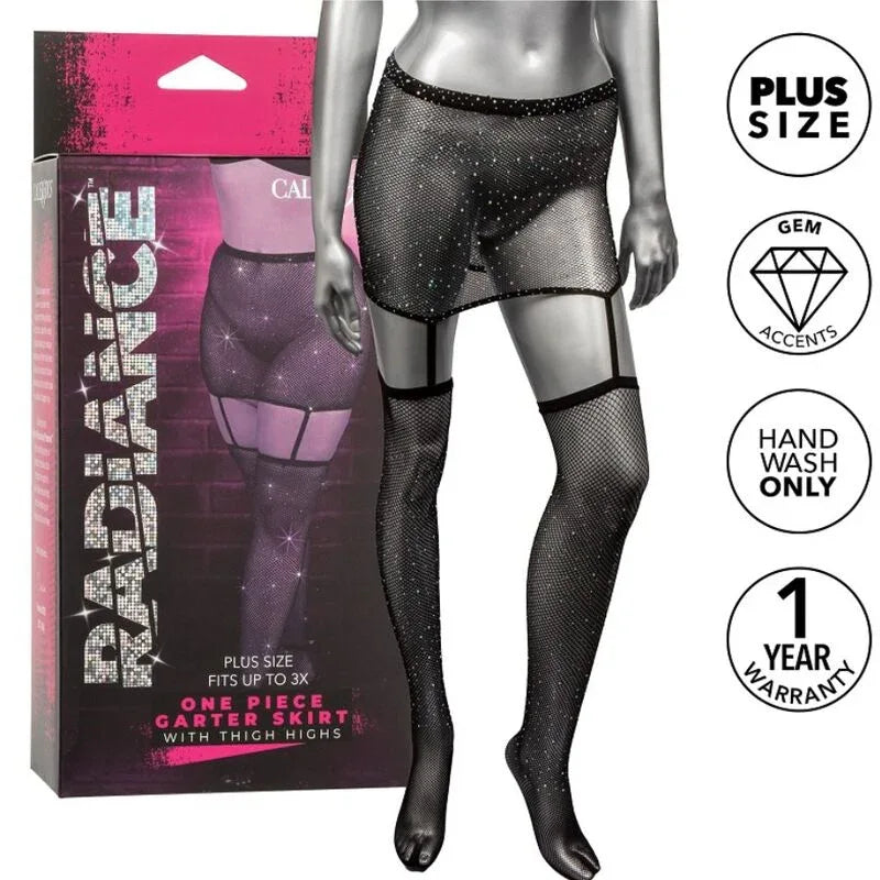Calexotics – Radiance Jupe Jarretières Cuisses Grande taille