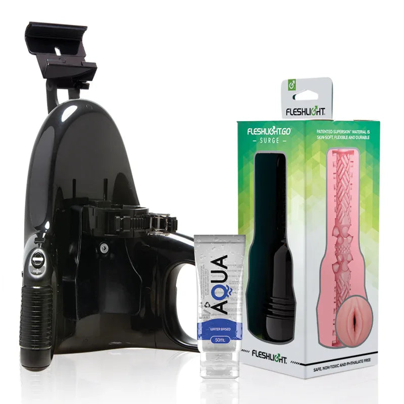 Fleshlight – Go Pink Lady Surge Vagin + Lancement Universel + Lubrifiant de Qualité Aqua 50 ml